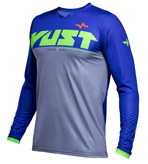 Camisa Vust Hard Storm Hexagon Azul/Cinza - Spinelli Motos Boutique